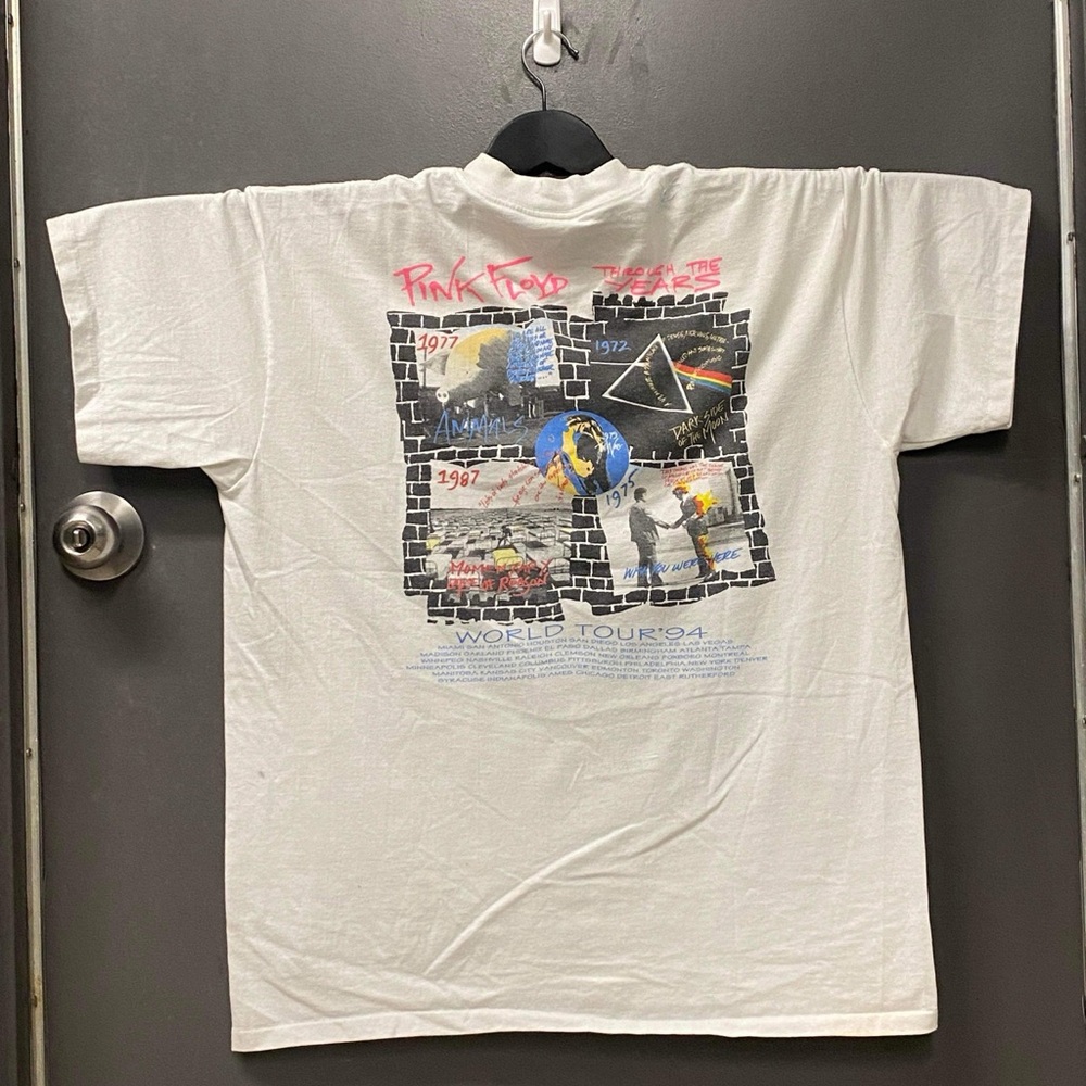 Vintage Pink Floyd Division Bell 1994 world Tour T-Shirt Shirt Band tee